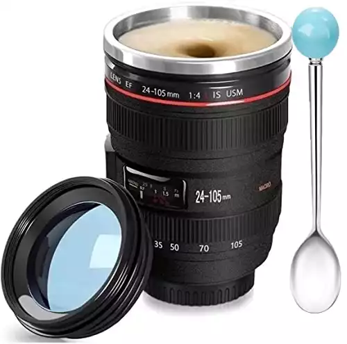 Chasing Y Camera Lens Coffee Mug